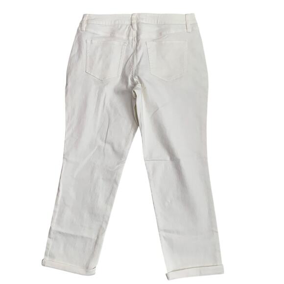 Candace‎ Cameron Bure Embroidered white Flower Jeans size 10P - Picture 3 of 5